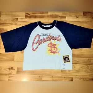 New Ladies St. Louis Cardinals MLB Small 3/4 sleeve Crop top(?!) from 47 Brand